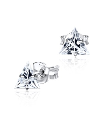 Stud Earring Triangle CZ ECS-02-5